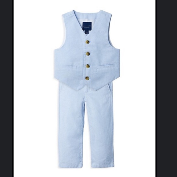 Janie and Jack oxford vest and pants - Picture 3 of 11